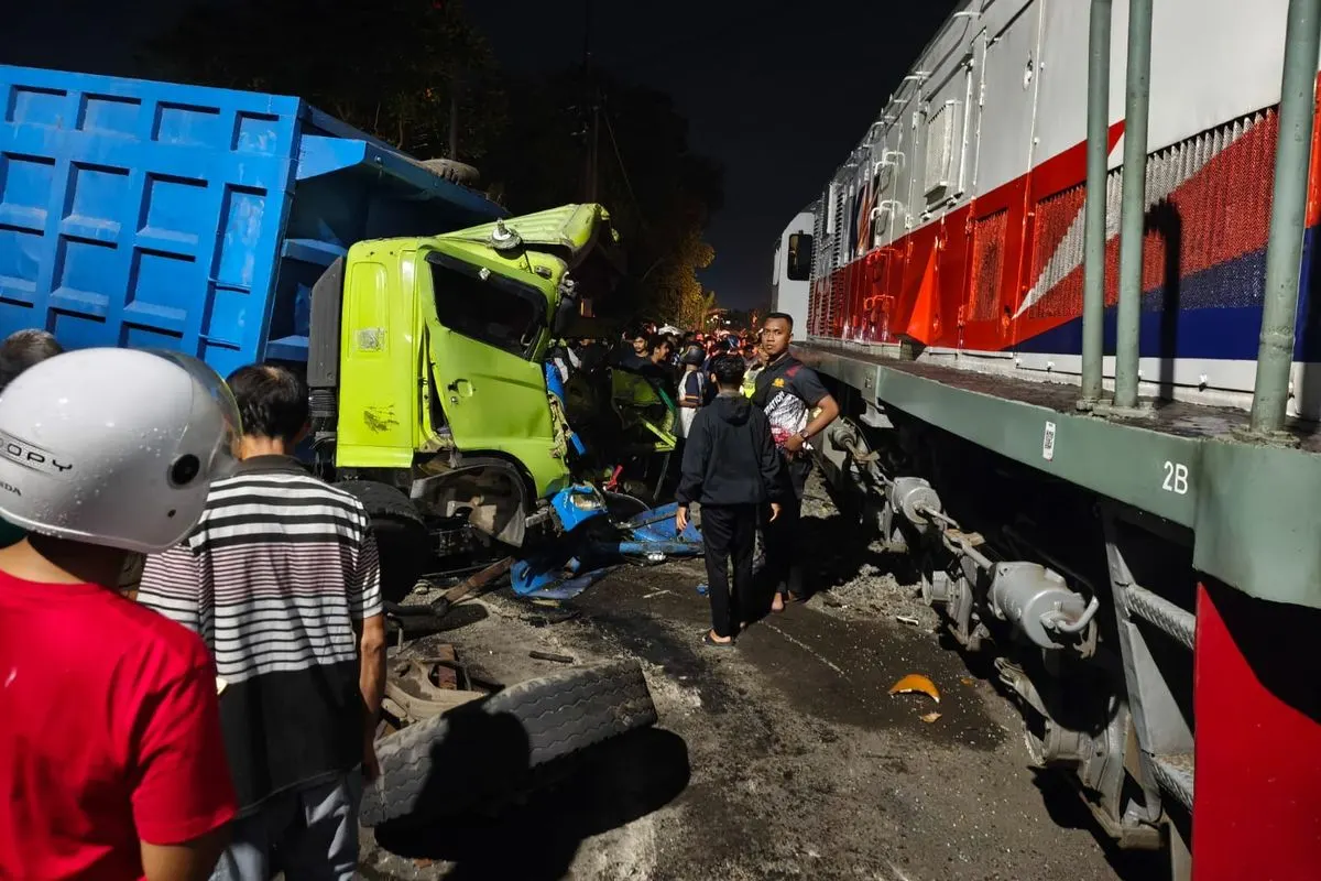 Kecelakaan Kereta Api di Blitar/Istimewa