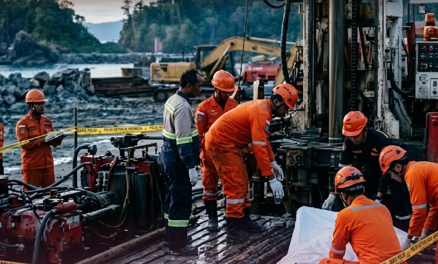 Pekerja yang Tewas di Pulau Penebang Ditemukan Sudah Membiru Ilustrasi - pekerja di Pulau Penebang ditemukan tewas